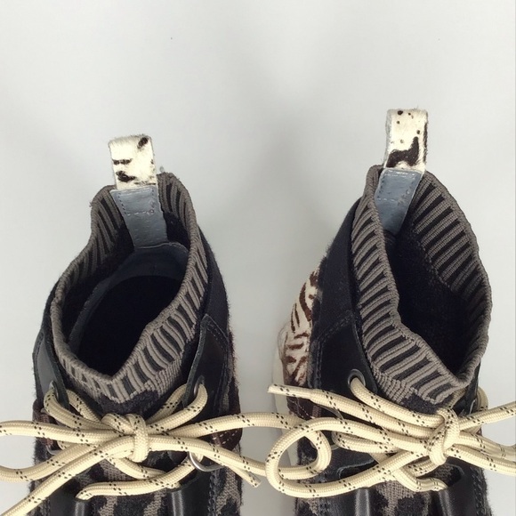 OTBT Hybird in Animal Print High Top Sneakers Size 9. - Picture 4 of 10